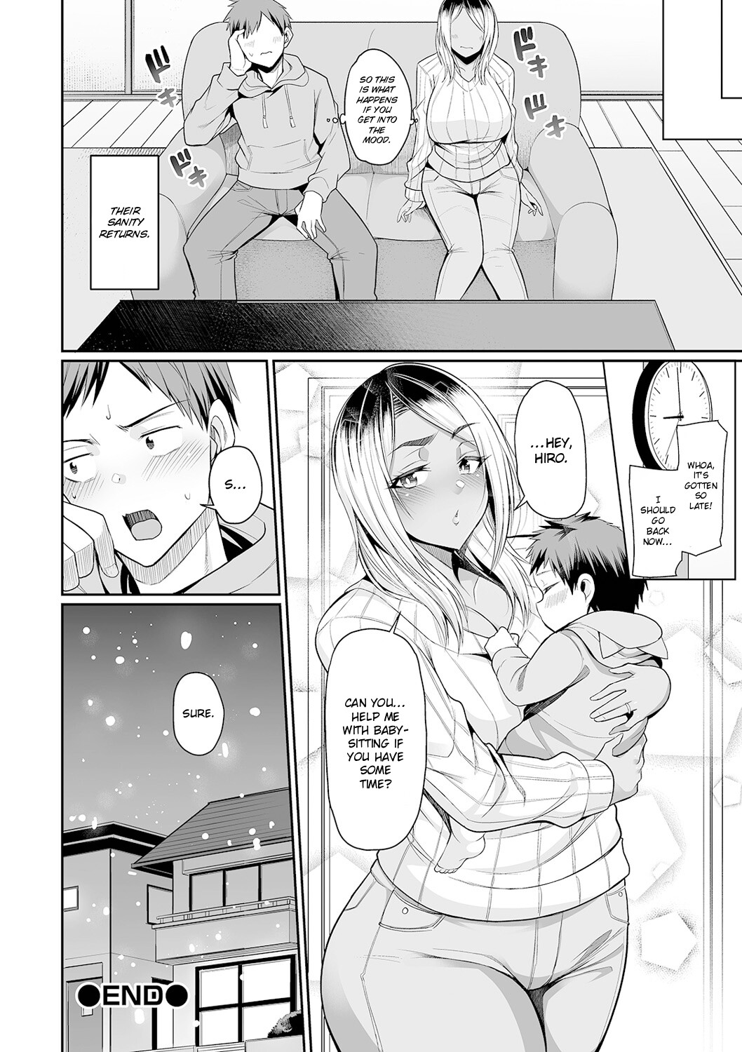 Hentai Manga Comic-Gal Mommy, Milk, and Holy Night-Read-20
